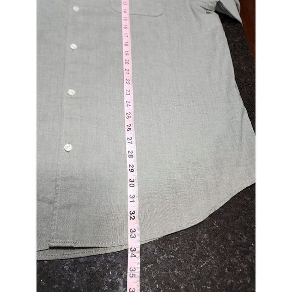 FIVE FOUR Men's 2XL NWT Long Sleeve Grey Dress Shirt. - Picture 9 of 12